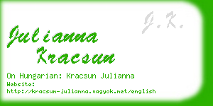 julianna kracsun business card